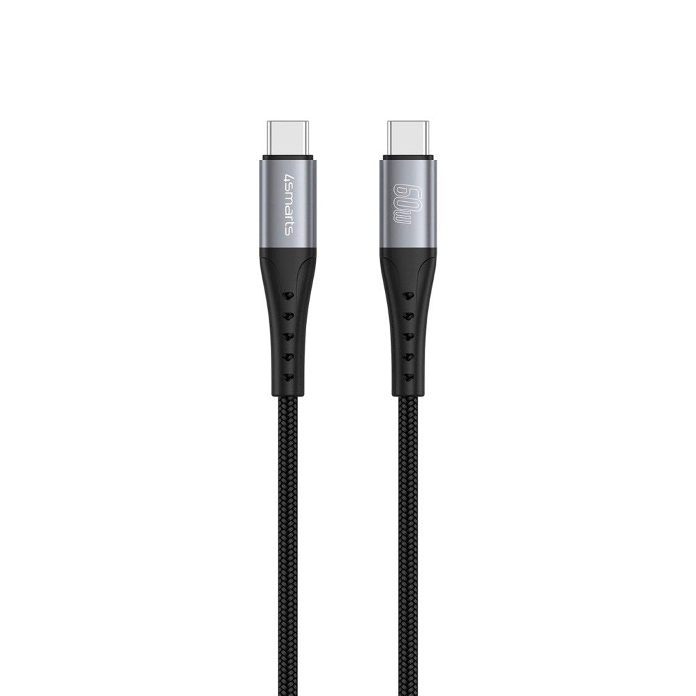 4smarts PrimeCord USB-C til USB-C Kabel 60W - 1.5 m - Svart