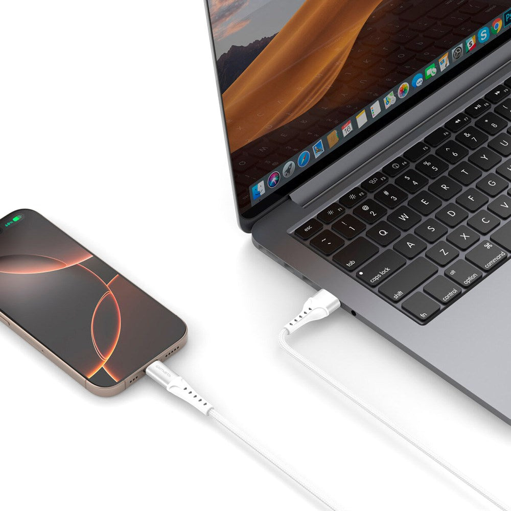 4smarts PrimeCord USB-C til USB-A Kabel 18W - 1.5 m - Hvit