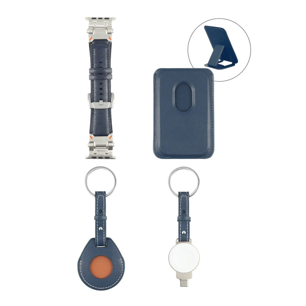 Accessory Set 4 stk. 4smarts - MagSafe Kompatibel - Blå