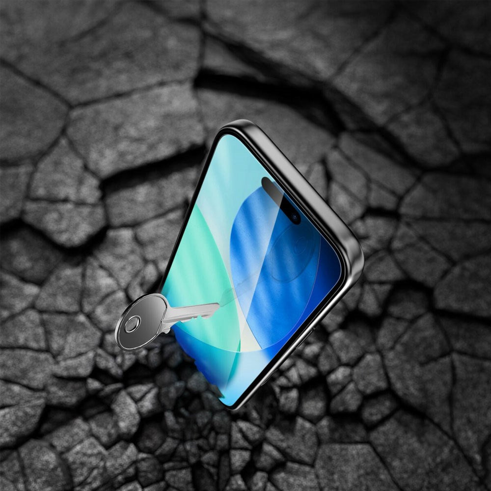 iPhone 17 Pro 4Smarts Second Glass Skjermbeskytter med Monteringsramme - Case-Friendly - Gjennomsiktig