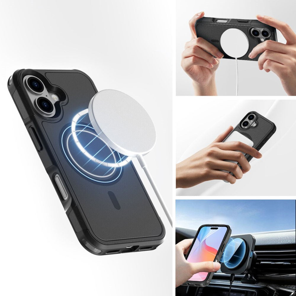 iPhone 17 4Smarts Defend Deksel - MagSafe Kompatibel - Svart