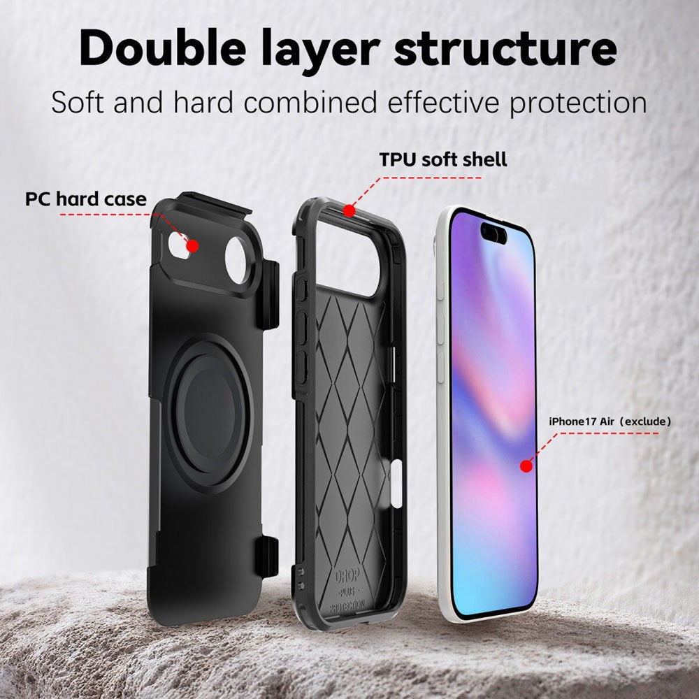 iPhone Air 4Smarts Defend Deksel - MagSafe Kompatibel - Svart