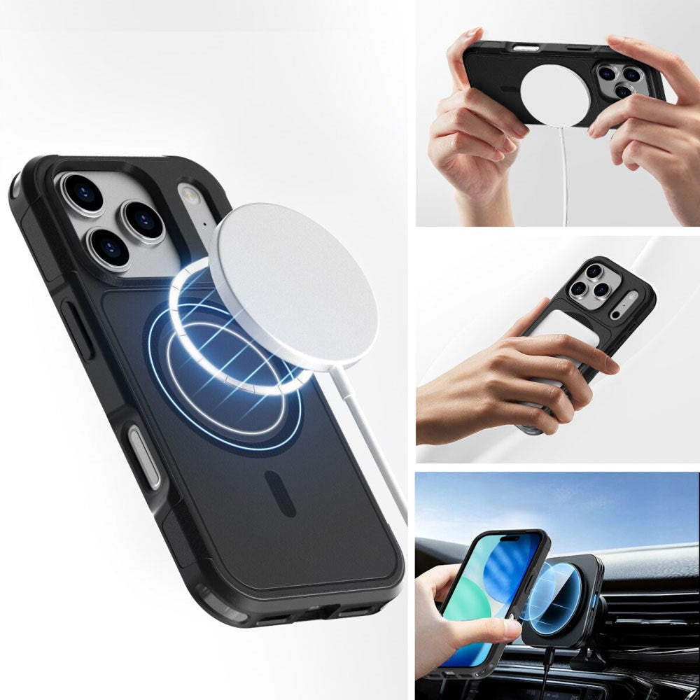 iPhone 17 Pro Max 4Smarts Defend Deksel - MagSafe Kompatibel - Svart