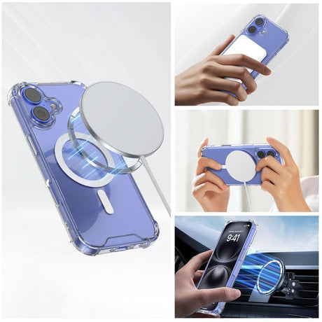 iPhone 17 4Smarts IBIZA Hybrid Deksel - MagSafe Kompatibelt - Gjennomsiktig