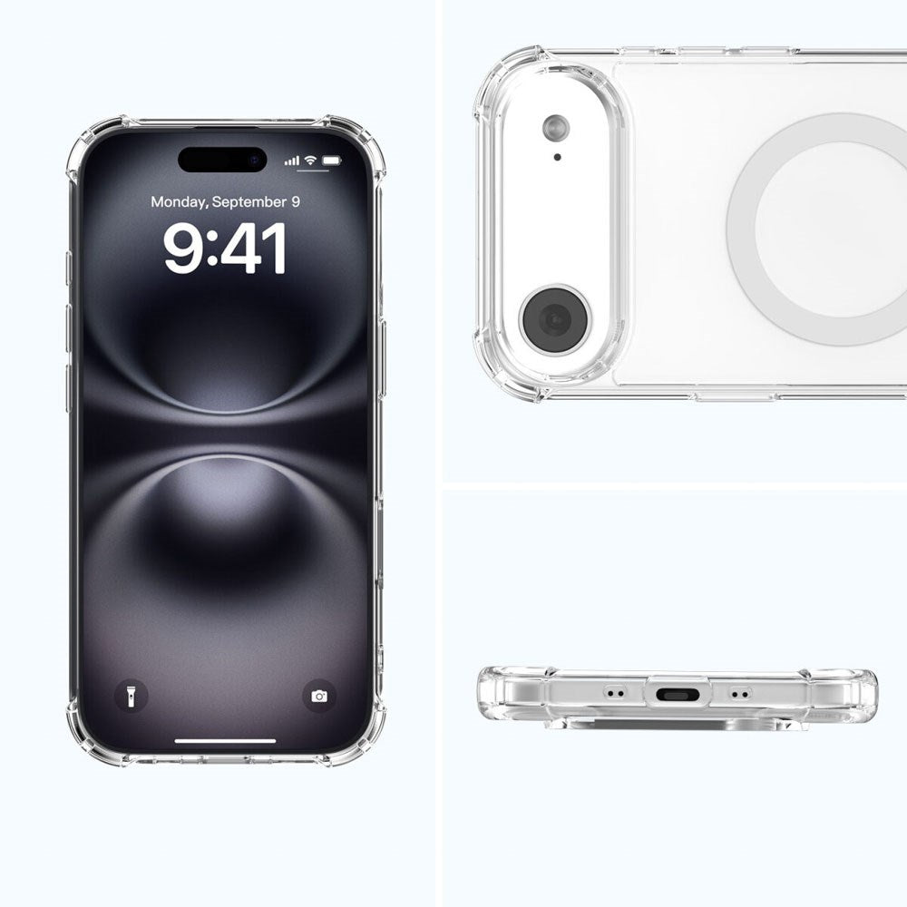 iPhone Air 4Smarts IBIZA Hybrid Deksel - MagSafe Kompatibelt - Gjennomsiktig