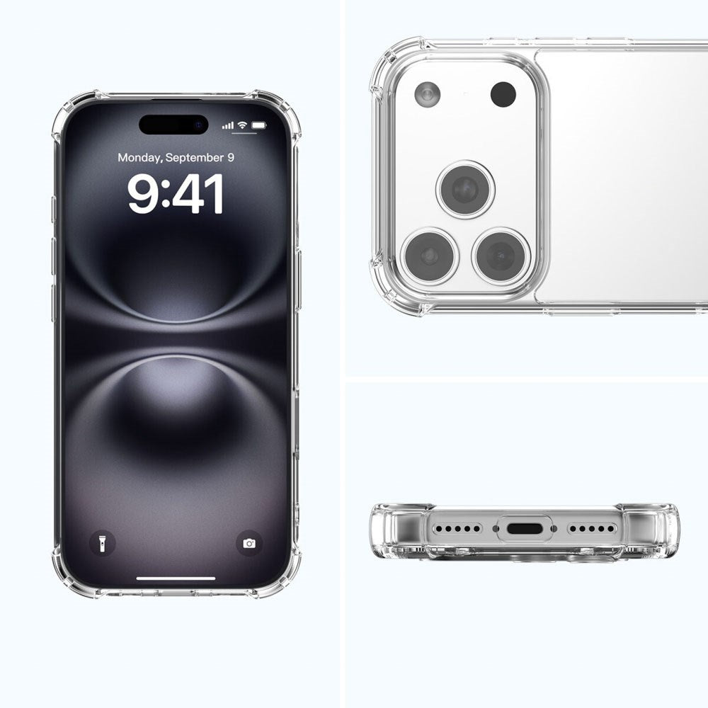 iPhone 17 Pro Max 4Smarts IBIZA Hybrid Deksel - MagSafe Kompatibelt - Gjennomsiktig