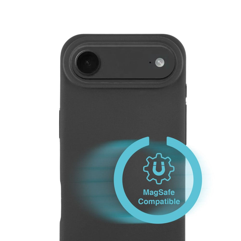 iPhone Air 4Smarts Silikon Deksel – MagSafe Kompatibelt – Svart
