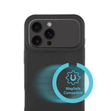 iPhone 17 Pro 4Smarts Silikon Deksel – MagSafe Kompatibelt – Svart