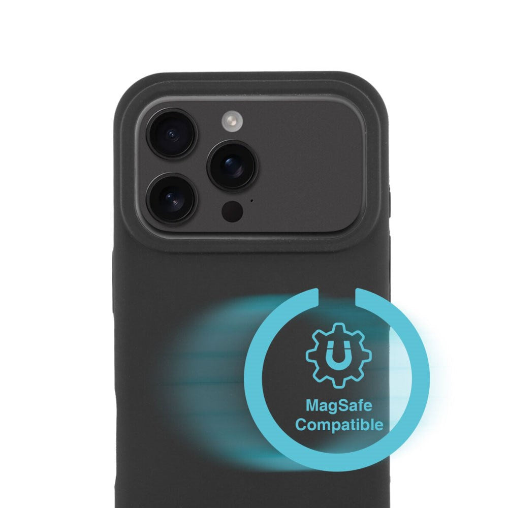 iPhone 17 Pro Max 4Smarts Silikon Deksel – MagSafe Kompatibelt – Svart