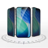 iPhone 17 4Smarts Second Glass Skjermbeskytter med Monteringsramme - Privacy Funksjon - Gjennomsiktig
