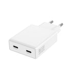 4smarts PDPlug Slim 65W Vegglader med 2 x USB-C - Hvit
