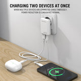 4smarts FlatPlug 20W Vegglader med 1 x USB-C 1 x USB-A - Hvit