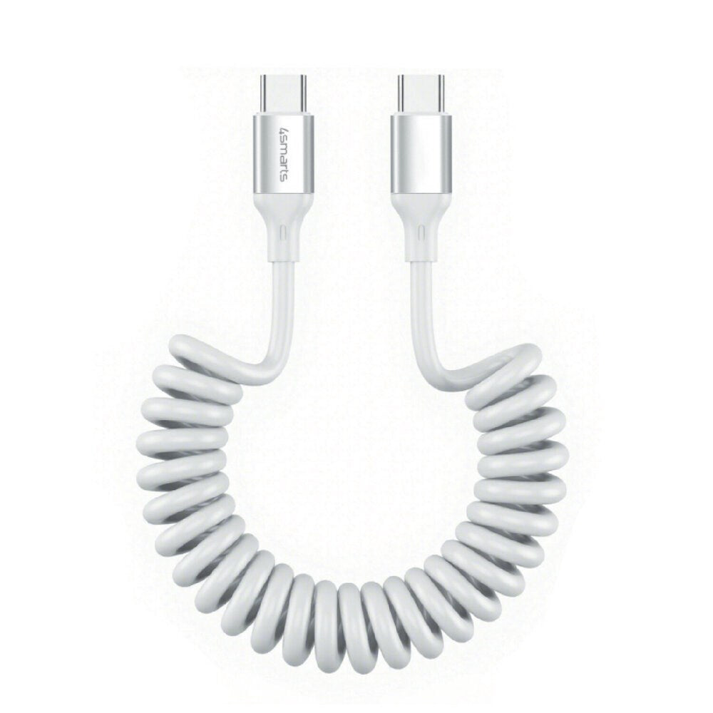 4smarts 240W USB-C til USB-C Kabel – 50 cm – Hvit