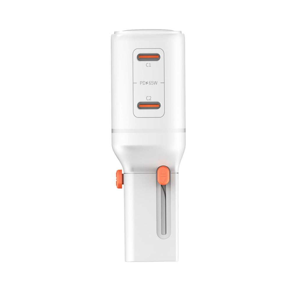 4smarts 65W Reiseadapter for EU/UK/US/AUS med 2 x USB-C & 1 x USB-A Adapter - Hvit