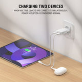 4smarts PDPlug Slim 30W Vegglader med 2 x USB-C - Hvit