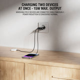 4smarts PDPlug Slim 30W Vegglader med 1 x USB-C 1 x USB-A - Svart