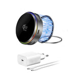 4smarts Ladesett - MagSafe Lader / Vegglader / Kabel - Hvit