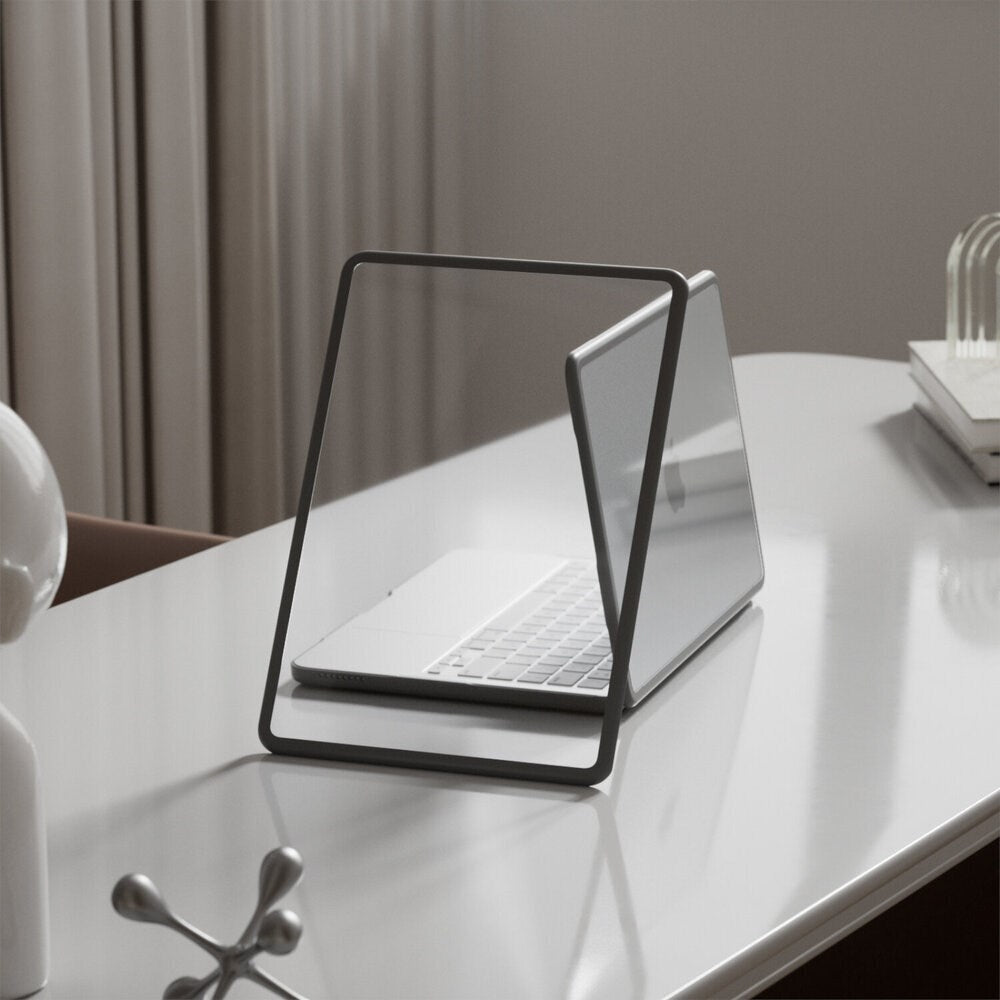 MacBook Neo 13 A18 Pro (2026) 4smarts Deksel med Støtdempende Kanter - Gjennomsiktig / Svart