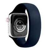 Vonmählen Apple Watch (42/44/SE/45/46/49mm) Solo Loop Band Small Silikon Reim - Mørke Blå