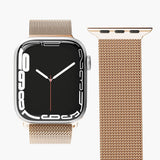 Vonmählen Apple Watch (42/44/SE/45/46/49mm) Milanese Loop Rustfritt stål Reim - Rose Gold