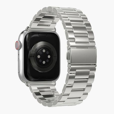 Apple Watch (38/40/SE/41/42mm) Vonmählen Link Bracelet Stainless Steel Klokkerem - Sølv