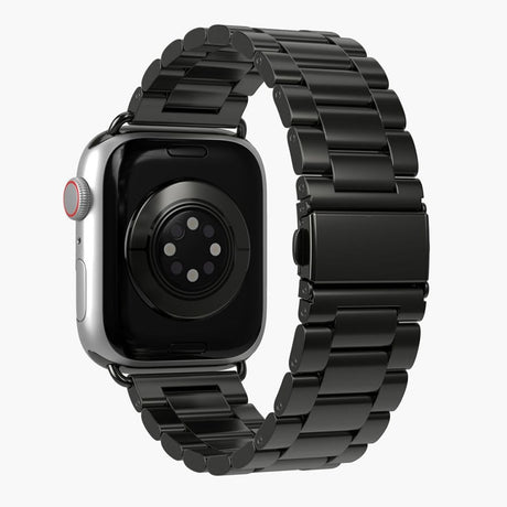 Apple Watch (38/40/SE/41/42mm) Vonmählen Link Bracelet Stainless Steel Klokkerem - Svart