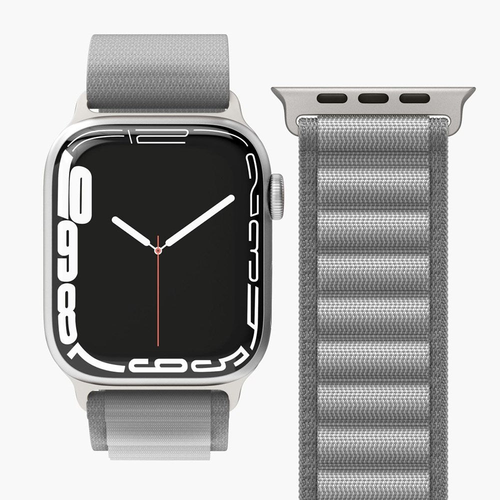 Vonmählen Apple Watch (38/40/SE/41/42mm) Action Loop Nylon Klokkerem - Grå