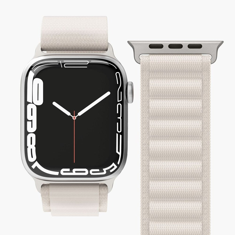 Vonmählen Apple Watch (42/44/45/SE/49mm) Action Loop Nylon Klokkerem - Creme