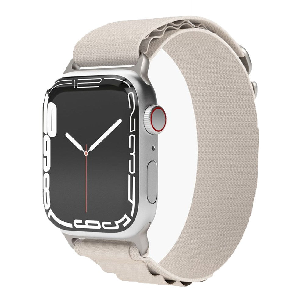 Vonmählen Apple Watch (42/44/45/SE/49mm) Action Loop Nylon Klokkerem - Creme