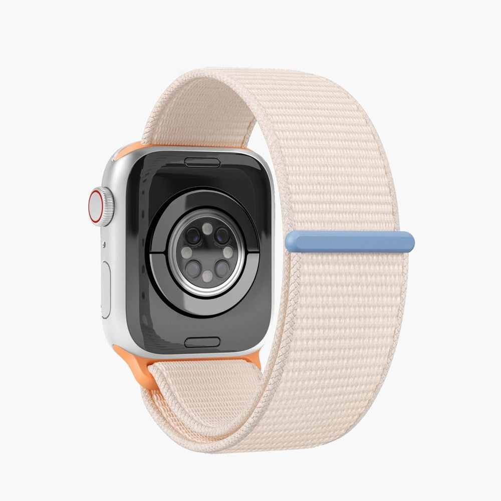 Apple Watch (42/44/45/SE/49 mm) Vonmählen Fitness Loop Nylon Klokkerem - Creme