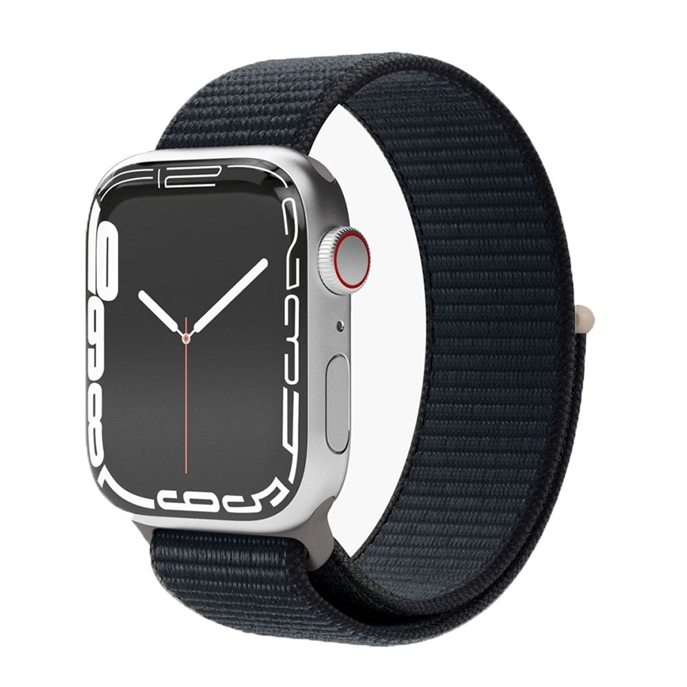 Apple Watch (42/44/45/SE/49 mm) Vonmählen Fitness Loop Nylon Klokkerem - Mørkeblå