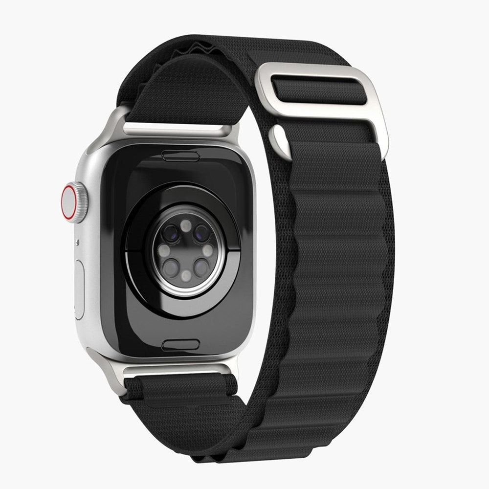 Vonmählen Apple Watch (38/40/SE/41/42mm) Action Loop Nylon Klokkerem - Svart