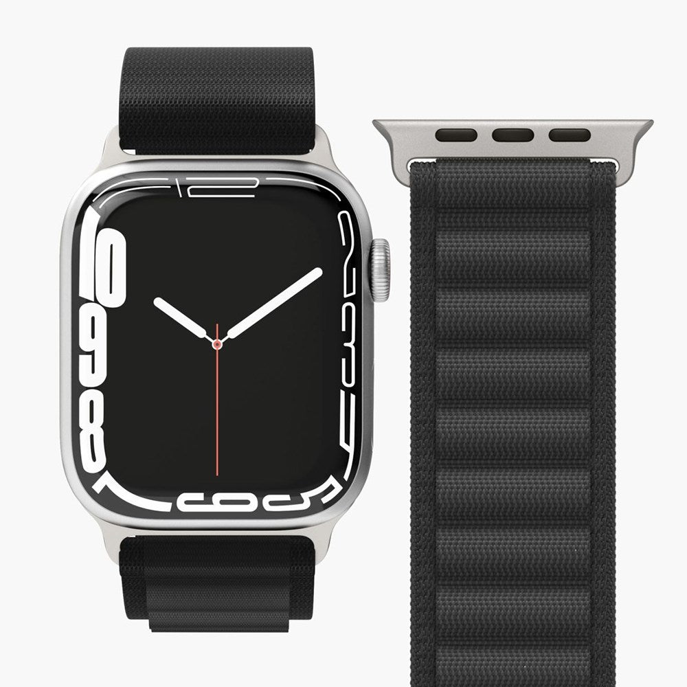 Vonmählen Apple Watch (42/44/45/SE/49mm) Action Loop Nylon Klokkerem - Svart