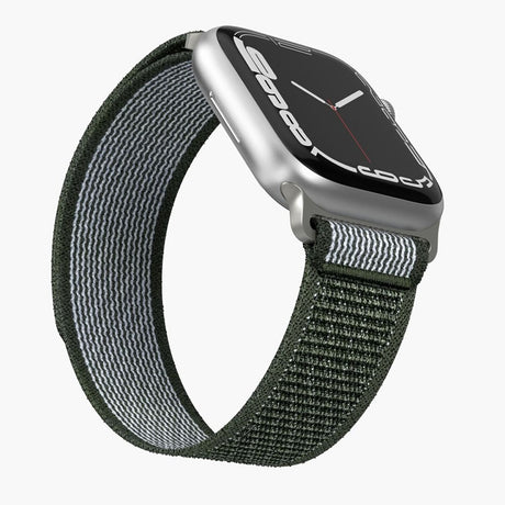 Vonmählen Apple Watch (38/40/SE/41/42mm) Trekking Loop Nylon Klokkerem - Hvit / Grønn