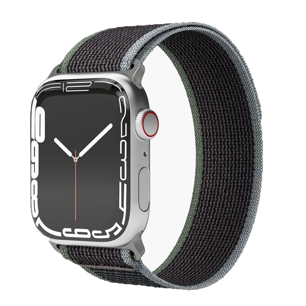 Vonmählen Apple Watch (42/44/45/SE/49mm) Trekking Loop Nylon Klokkerem - Svart / Blå