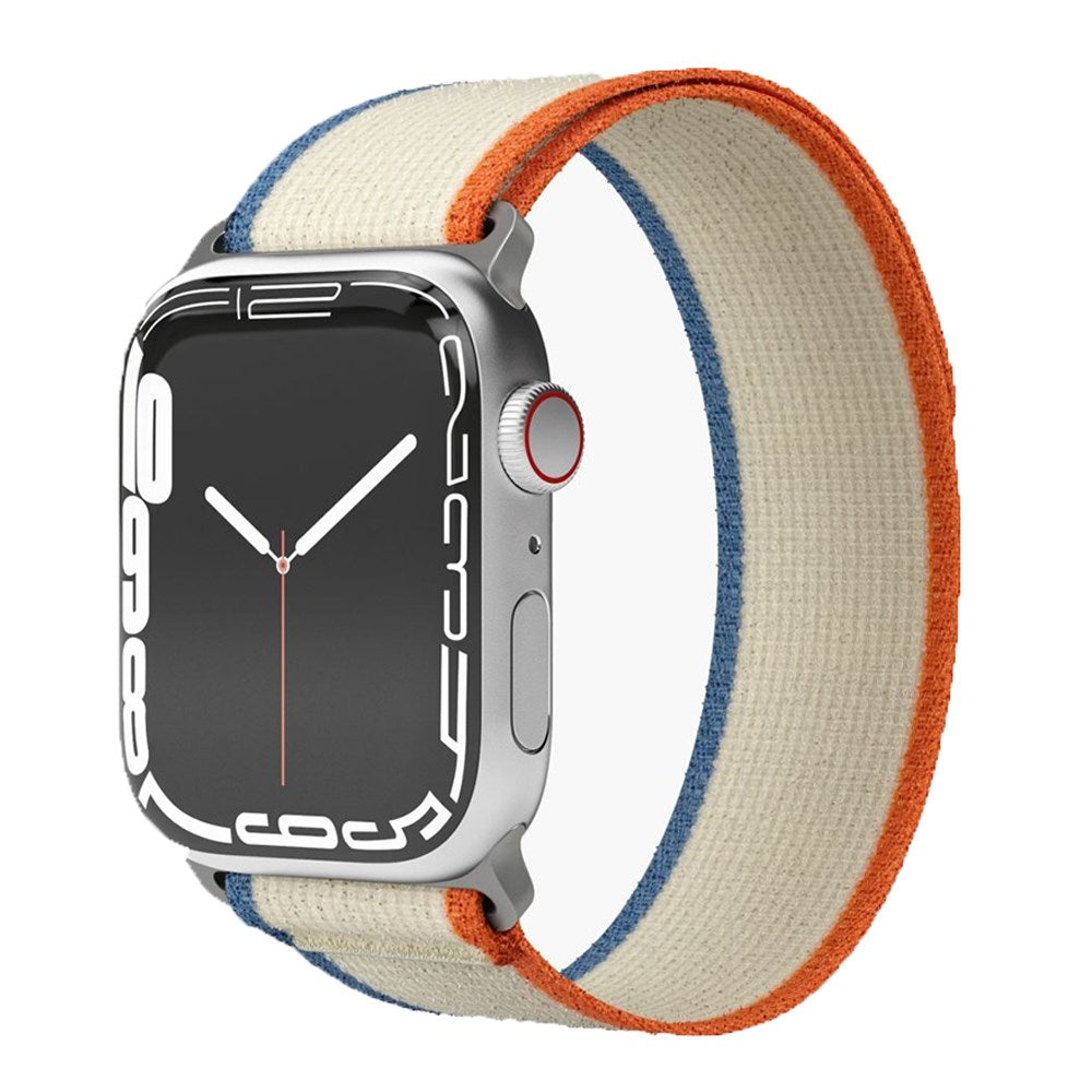 Vonmählen Apple Watch (42/44/45/SE/49mm) Trekking Loop Nylon Klokkerem - Oransje / Beige