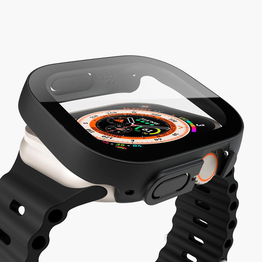 Vonmählen Apple Watch Ultra 1 / 2 (49mm) Tynt Deksel med Skjermbeskyttelse - Svart