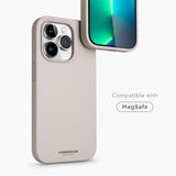 Vonmählen iPhone 13 Pro Eco Silikon Deksel - MagSafe Kompatibel - Beige