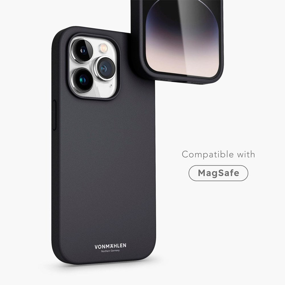 Vonmählen iPhone 14 Pro Eco Silikon Deksel - MagSafe Kompatibel - Navy