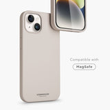 Vonmählen iPhone 14 Eco Silikon Deksel - MagSafe Kompatibel - Beige