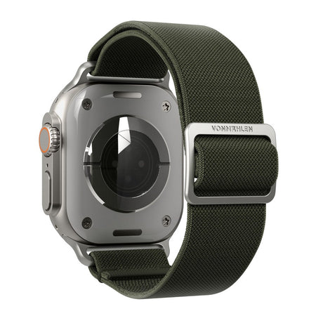 Vonmählen Apple Watch (38/40/SE/41/42mm) Classic Nylon Loop Klokkerem - Olive