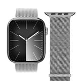 Vonmählen Apple Watch (42/44/SE/45/46/49mm) Milanese Loop 2 Rustfritt Stål Reim - Sølv