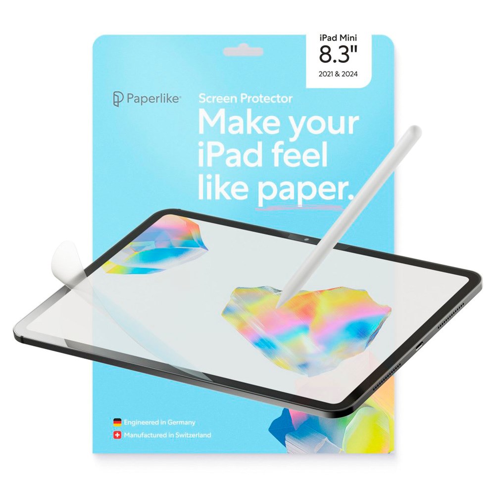 iPad Mini (2024 / 2021) Paperlike 3 Skjermbeskytter - 2 stk - Gjennomsiktig
