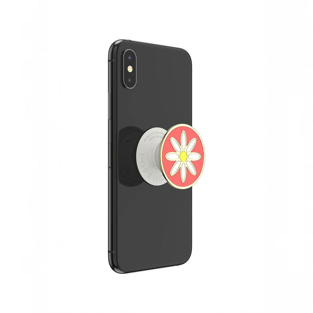 POPSOCKETS PopGrip Avtagbart Grep med Stativfunksjon - Daisy Coral