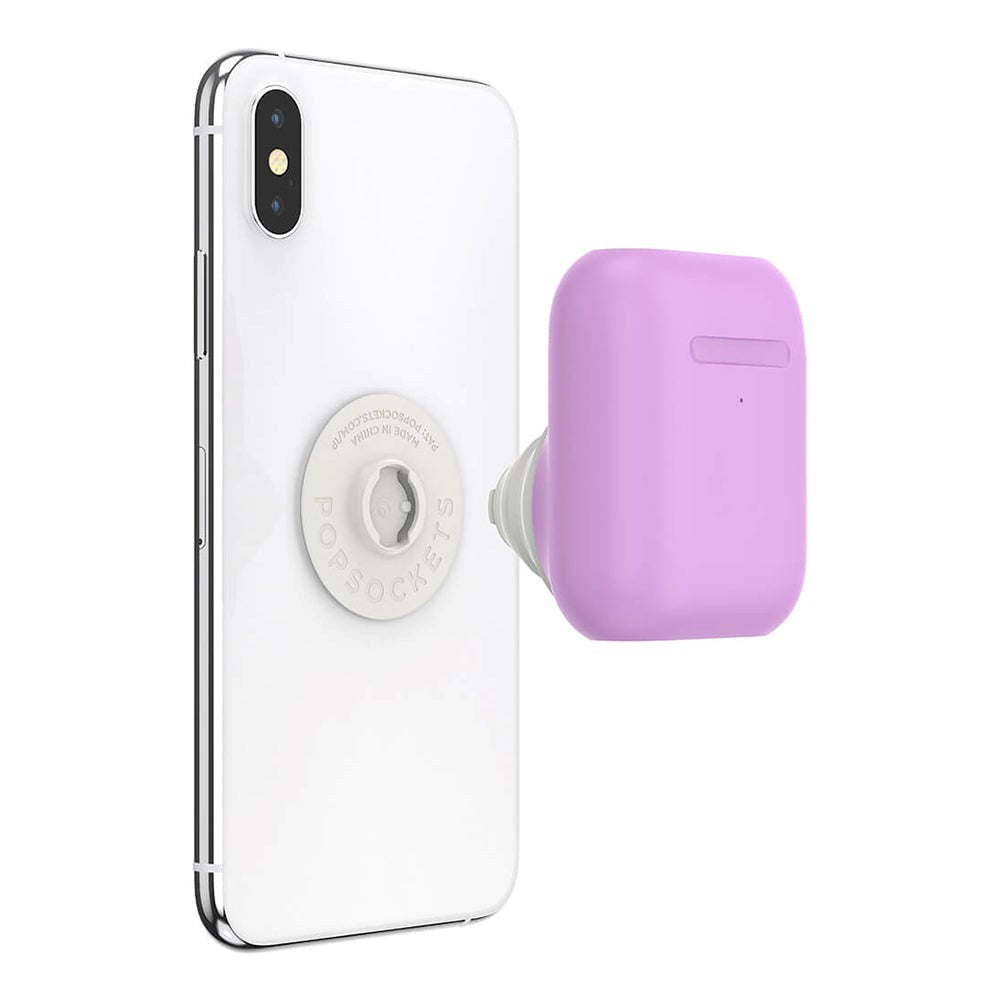 POPSOCKETS AirPods Holder Iris Purple  Avtagbart Grep med Case  Deksel - Lilla