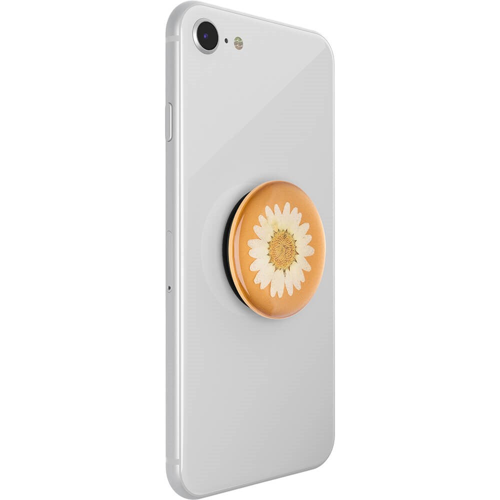 POPSOCKETS PopGrip - Pressed White Daisy - Premium Stander & Greb