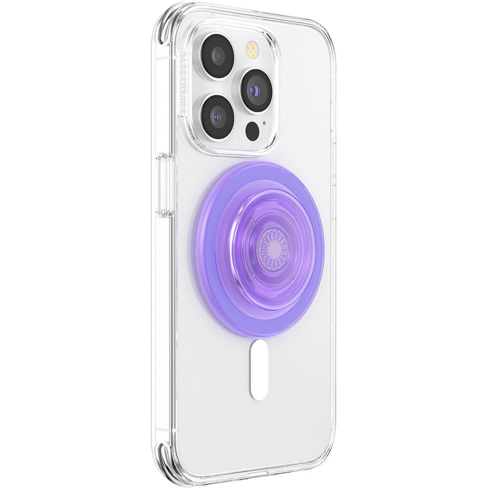 POPSOCKETS PopGrip Lavender Translucent MagSafe - Stativ og Grep