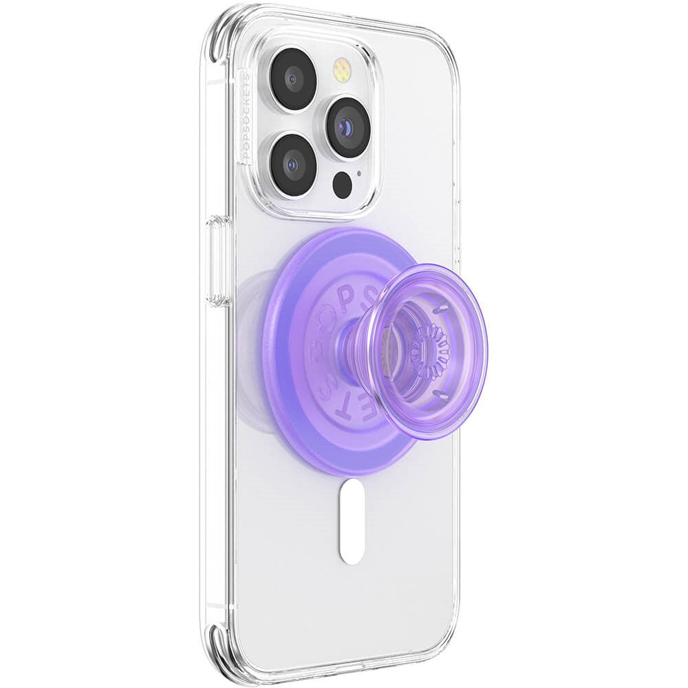 POPSOCKETS PopGrip Lavender Translucent MagSafe - Stativ og Grep