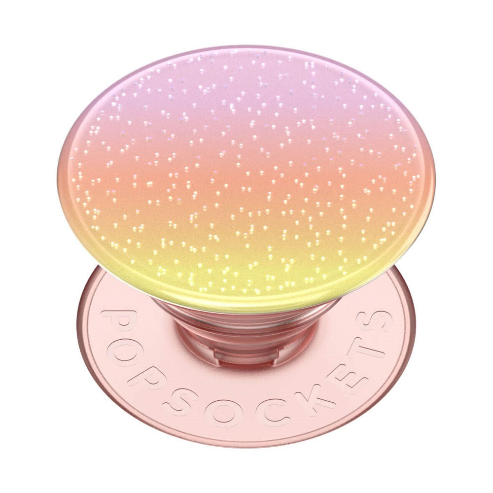 POPSOCKETS PopGrip Avtagbart Grep med Stativfunksjon - Glitter Aura Sunrise