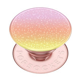 POPSOCKETS PopGrip Avtagbart Grep med Stativfunksjon - Glitter Aura Sunrise